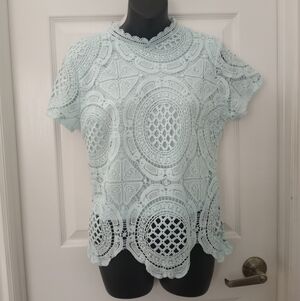 ULTRA PINK lace Blouse